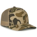 Outdoor Cap GC101 5-Panel Camo Mesh Back Hat – Structured Pro Round Crown Cap