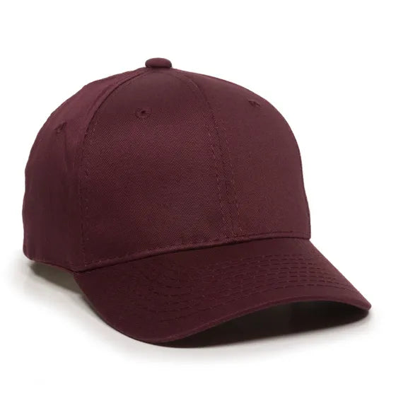 Outdoor Cap GL-271 Cotton Twill Hook and Loop Hat – Structured Mid-Low Crown Cap with Pre-Curved Visor