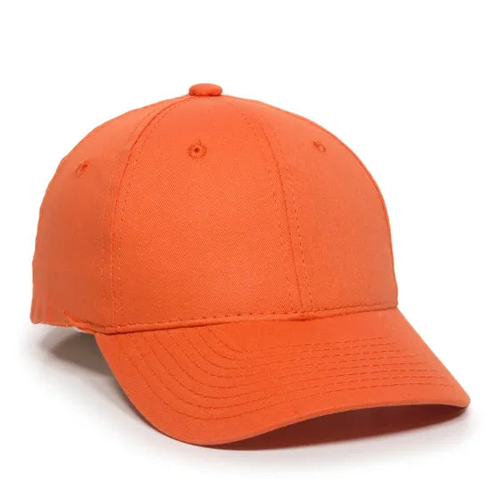 Outdoor Cap GL-271 Cotton Twill Hook and Loop Hat – Structured Mid-Low Crown Cap with Pre-Curved Visor
