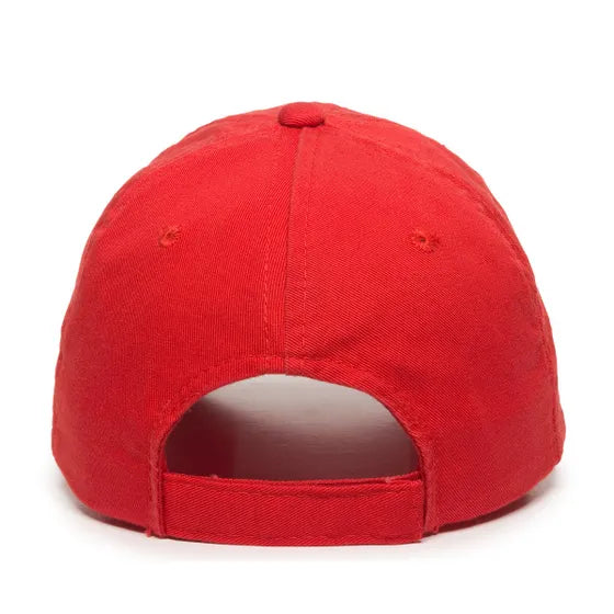 Outdoor Cap GWT-116 Garment Washed Cotton Twill Cap – Low Crown, Unstructured, Pre-Curved Visor