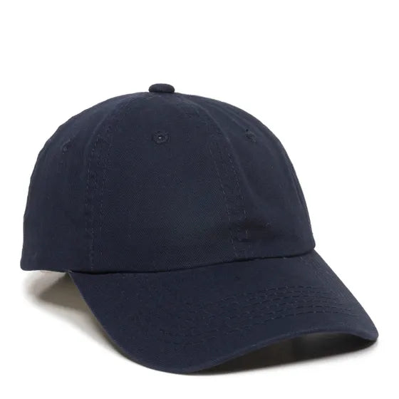 Outdoor Cap GWT-116 Garment Washed Cotton Twill Cap – Low Crown, Unstructured, Pre-Curved Visor