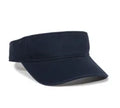 Outdoor Cap GWTV‑100 – Garment‑Washed Cotton‑Twill Visor with Pre‑Curved Bill and Hook‑and‑Loop Closure