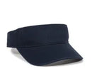 Outdoor Cap GWTV‑100 – Garment‑Washed Cotton‑Twill Visor with Pre‑Curved Bill and Hook‑and‑Loop Closure