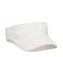 Outdoor Cap GWTV‑100 – Garment‑Washed Cotton‑Twill Visor with Pre‑Curved Bill and Hook‑and‑Loop Closure
