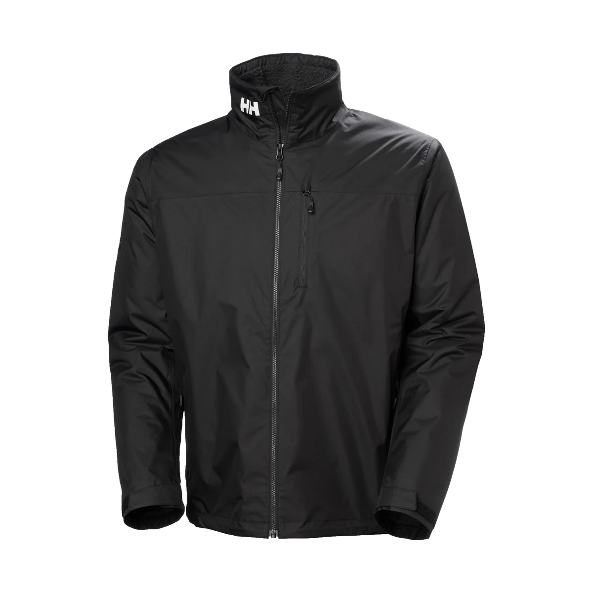 Helly Hansen Crew Hooded Pile Jacket - Men's in BLACK