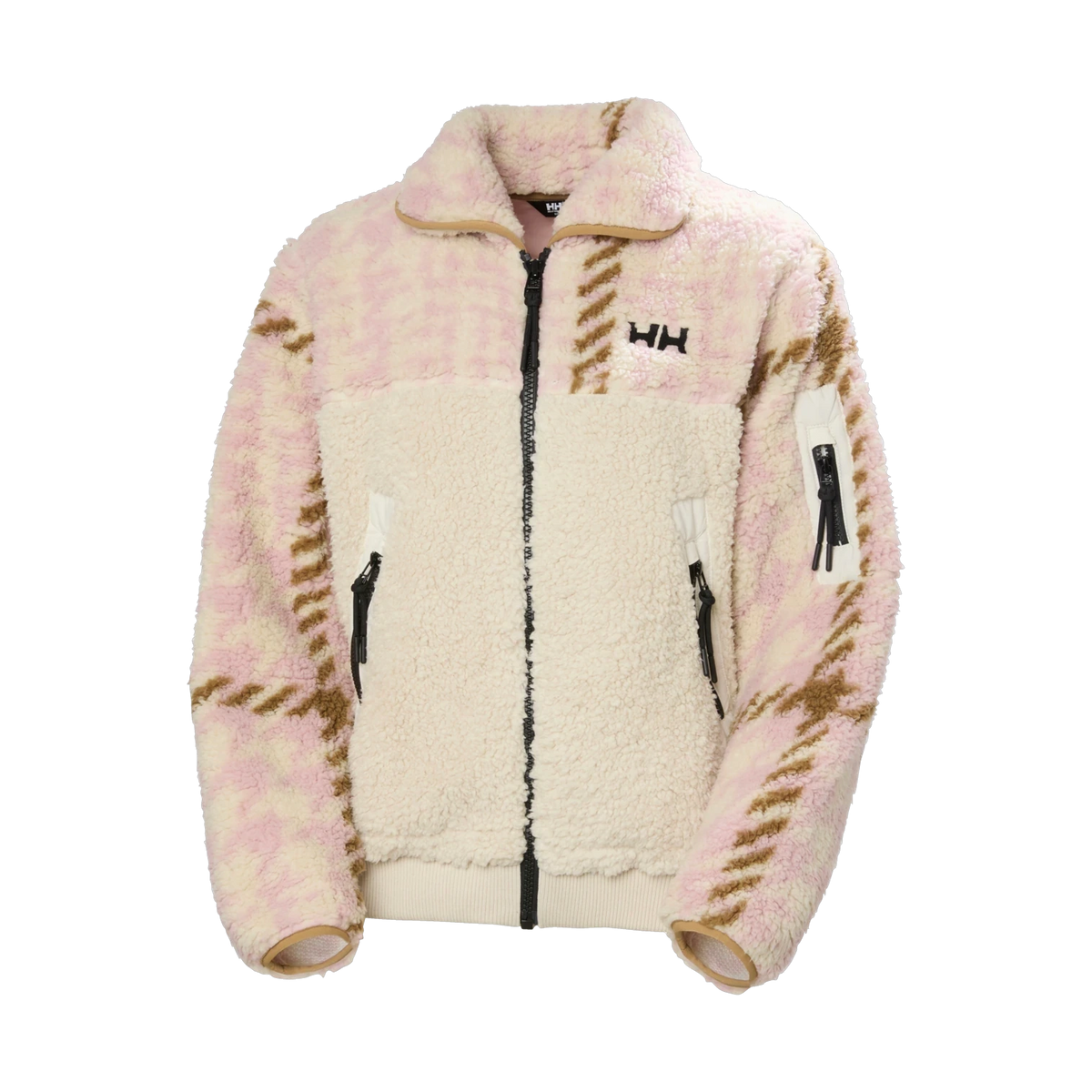 Helly Hansen Moonlit Pile Jacket - Women's in PINK SHAKE BROXBURN PLAID