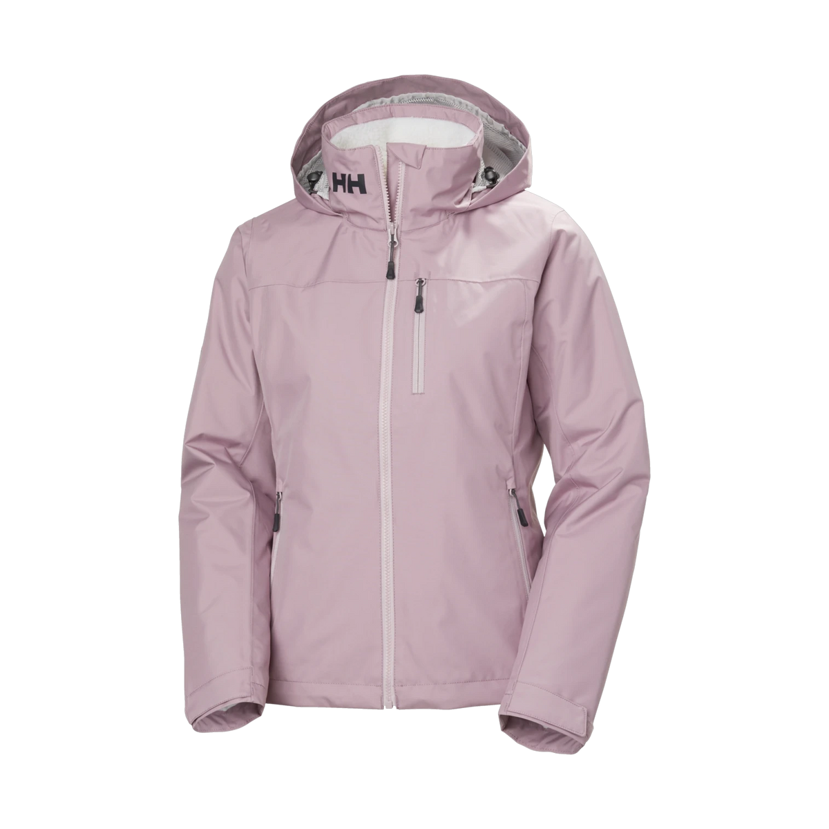 Helly Hansen Crew Hooded Pile Jacket - Women's - PURPLE CLAY