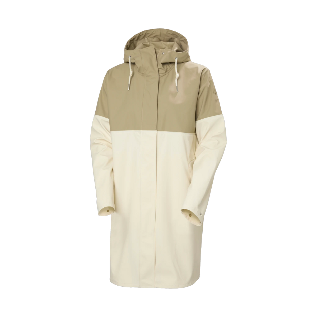 Helly Hansen Moss Block PU Rain Coat - Women's in PEBBLE