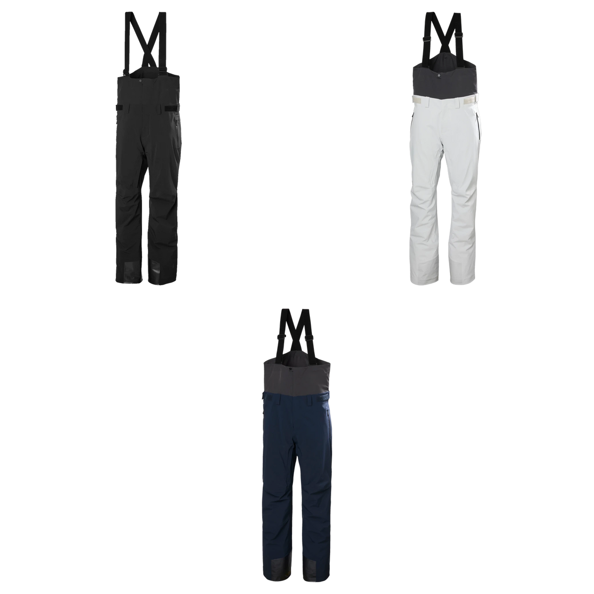 Helly Hansen Alpha Bib Pant - Men's, all three colorways