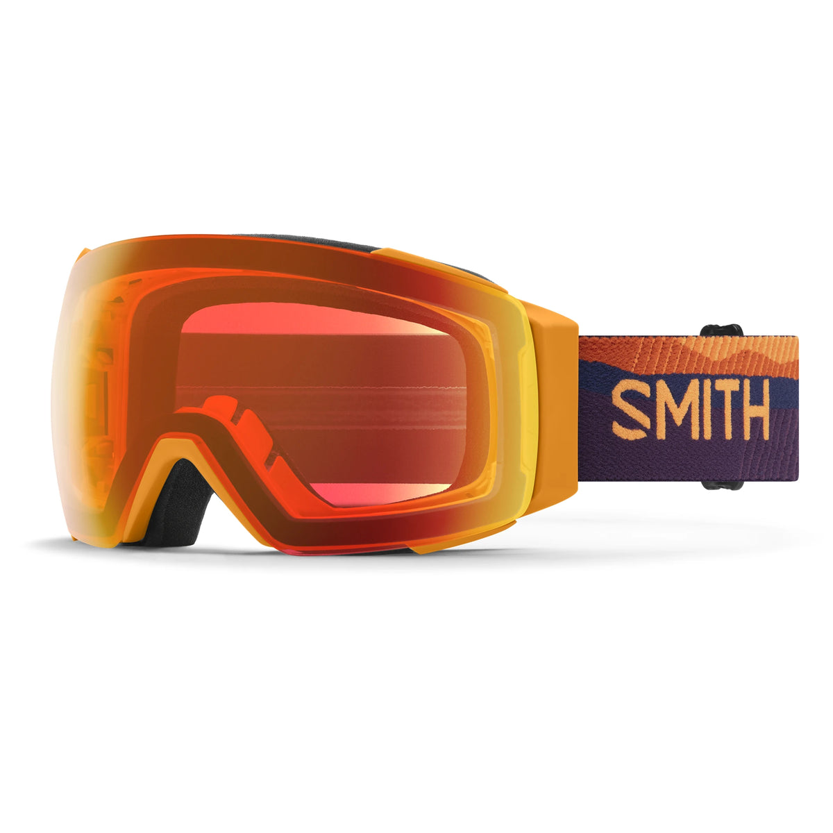 Smith I/O MAG Snow Goggles - Electric Orange Sunrise | ChromaPop Everyday Red Mirror