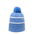 Outdoor Cap KNF-100 Pom Watch Cap Beanie – Acrylic Knit with Fleece Lining & Jacquard Stripes