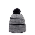 Outdoor Cap KNF-100 Pom Watch Cap Beanie – Acrylic Knit with Fleece Lining & Jacquard Stripes