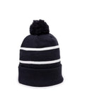 Outdoor Cap KNF-100 Pom Watch Cap Beanie – Acrylic Knit with Fleece Lining & Jacquard Stripes