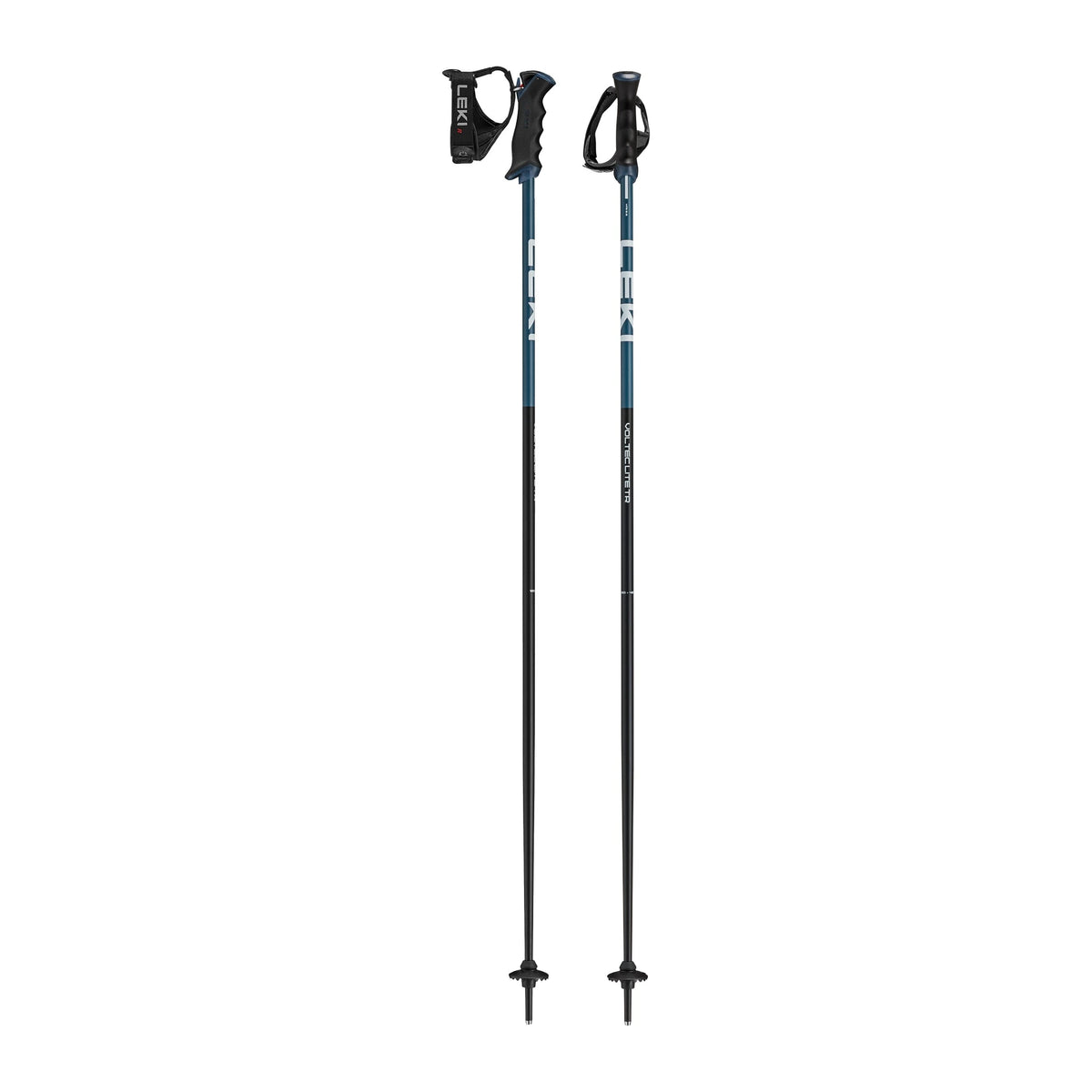 Leki Voltec Lite TR ski poles in BLACK/BLUE/WHITE