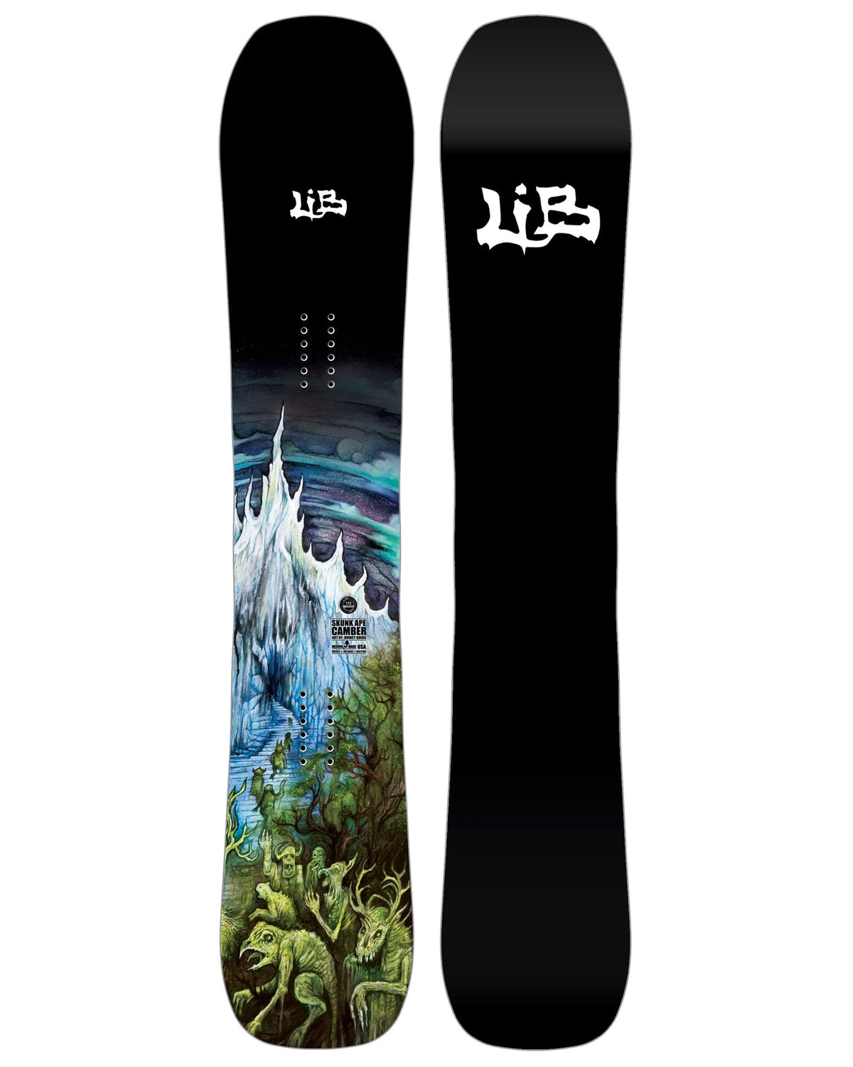 Lib Tech Skunk Ape Camber Snowboard 2027 - top and base
