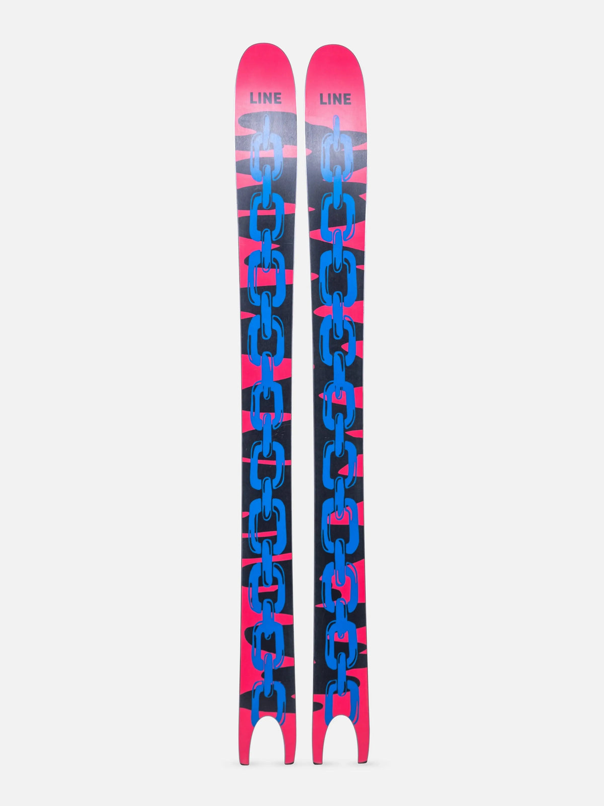 LINE Pescado Skis 2026 – Swallowtail Powder Skis with Back-Mounted