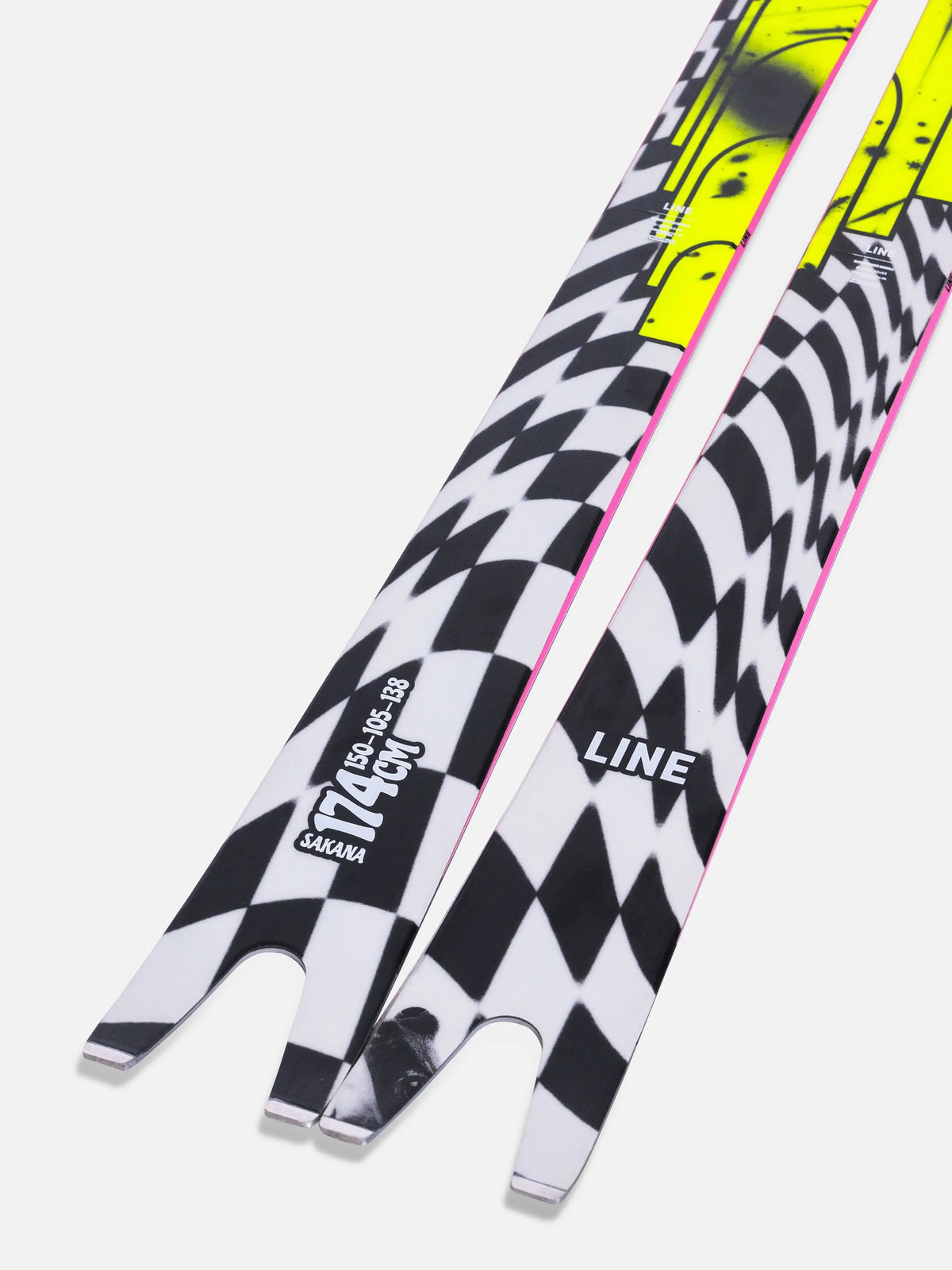 LINE Sakana Skis 2026 – All-Mountain Freeride Skis with Swallowtail Design, Wide Shovel & Award-Winning Versatility