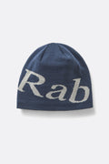 Rab Logo Beanie - TEMPEST BLUE/LIGHT ZINC