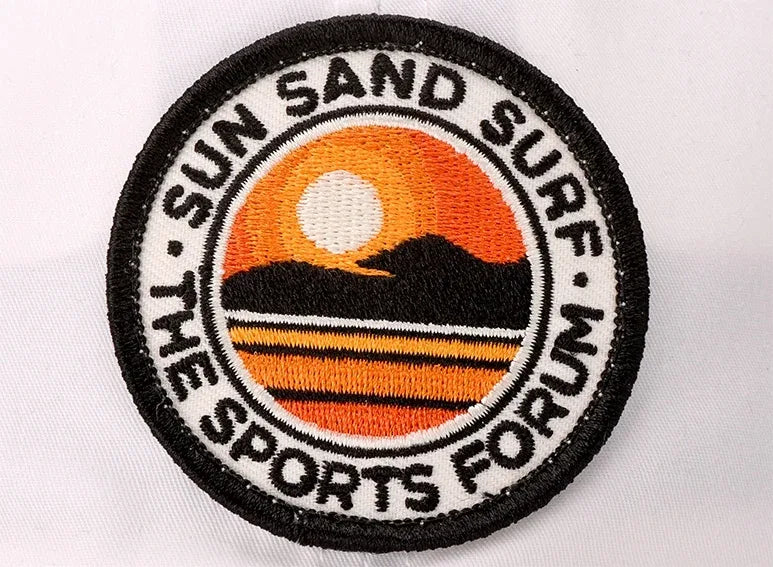 Embroidered patch on a cap
