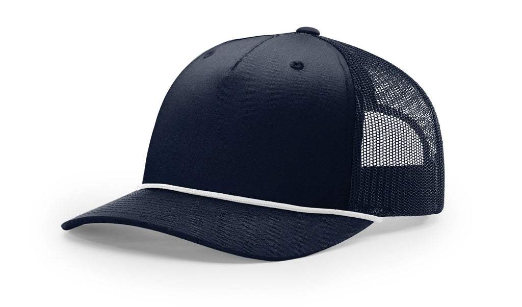 Richardson 112FPR Five-Panel Rope Trucker Hat – Structured Mesh