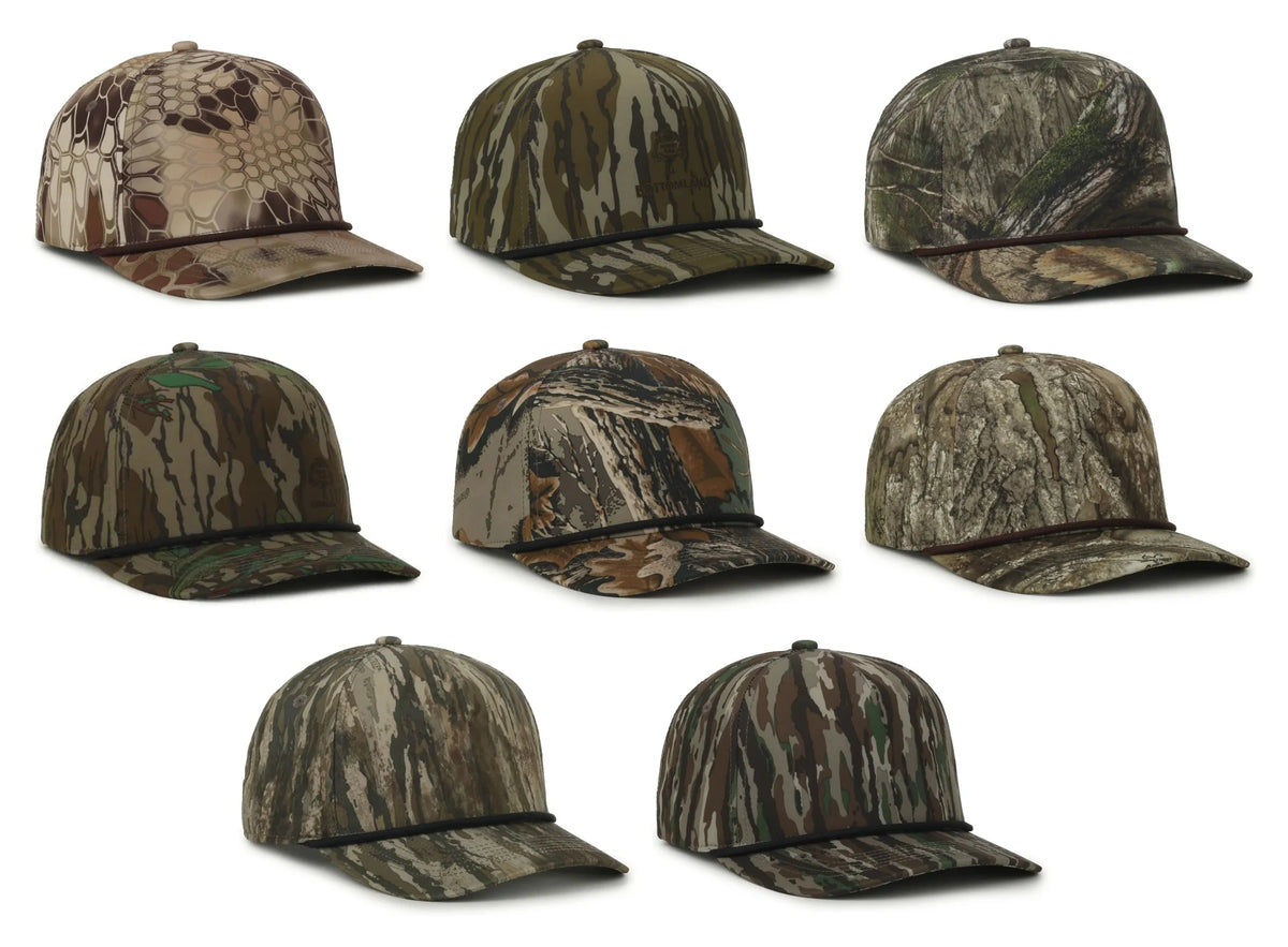帽子 Trend Vison camo cap Outdoor Cap 550 Camo Performance 5-Panel Trucker Hat – High Crown