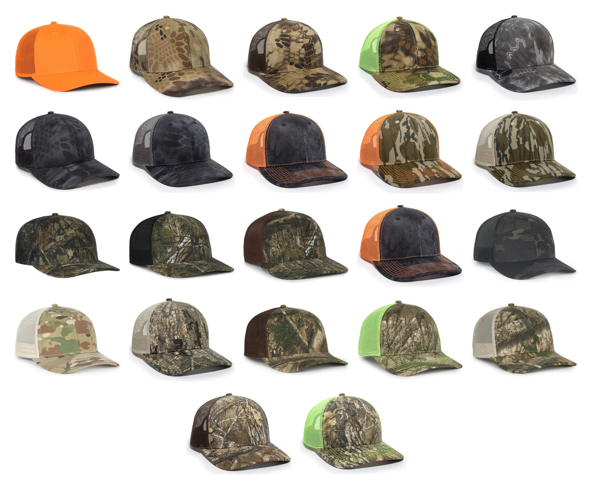 Outdoor Cap 771 Camo Premium Modern Trucker Cap – Hunting & Outdoor Lifestyle Hat