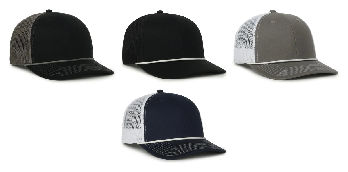 Outdoor Cap 771C Cord Premium Modern Trucker Cap – Pro Round Crown, Mesh Back, Chino Twill Front
