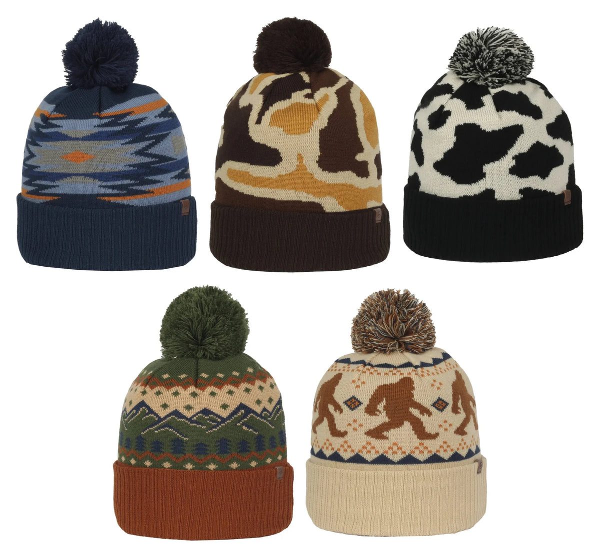 Outdoor Cap KNF-WILD Beanie | Acrylic Knit Watch Cap with 3" Cuff and Tonal Pom