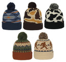 Outdoor Cap KNF-WILD Beanie | Acrylic Knit Watch Cap with 3" Cuff and Tonal Pom