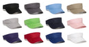 Outdoor Cap PCTV-100 Cotton Twill Visor – Pre-Curved Bill with Hook-and-Loop Closure