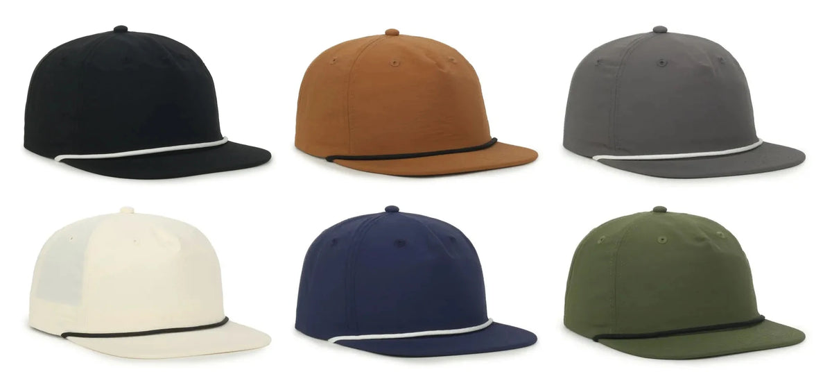 Outdoor Cap 556 5-Panel High Crown Hat with Cord – Unstructured Flat Visor Snapback