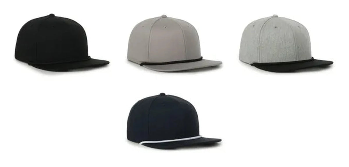 Outdoor Cap AR‑300 - High‑Crown Structured Anyrope Cotton 5‑Panel Cap with Flat Visor and Interchangeable Cords