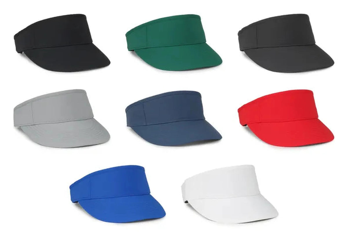 Outdoor Cap BWV‑100 – Brushed Cotton Twill Visor with Pre‑Curved Bill and Adjustable Closure