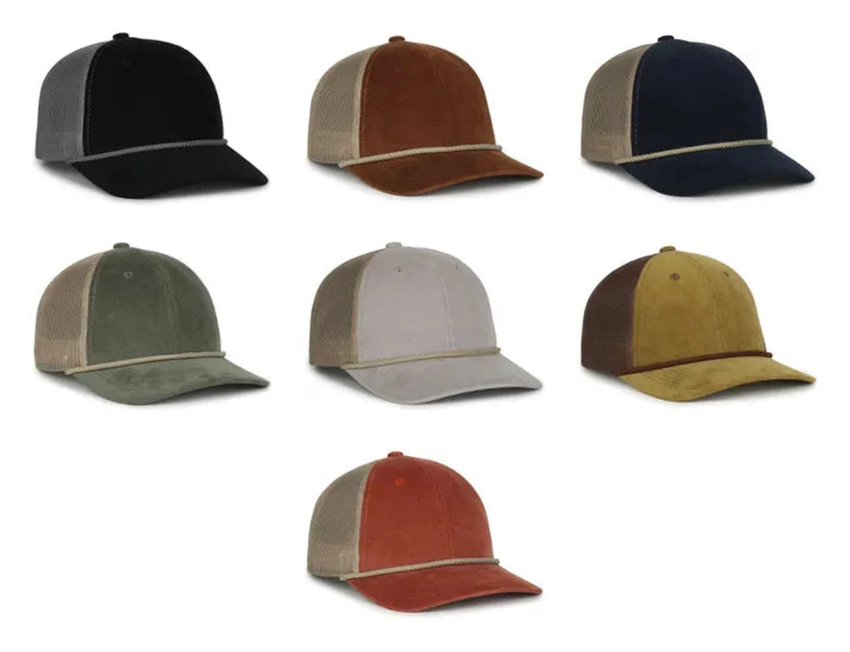 Outdoor Cap OCCORDM – Pro‑Round Structured Mesh‑Back Cap with Corduroy Front Panels