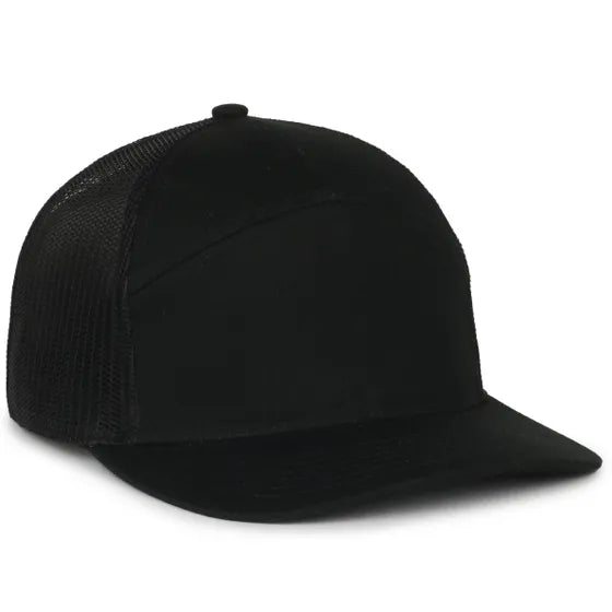 Outdoor Cap 106 Structured 7-Panel Mesh Back Hat – Chino Cotton Twill Front with Snap Closure