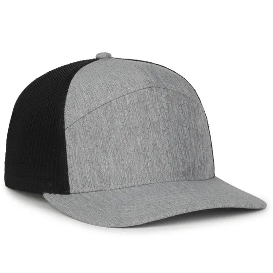 Outdoor Cap 106 Structured 7-Panel Mesh Back Hat – Chino Cotton Twill Front with Snap Closure