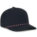 Outdoor Cap 550PF Performance 5-Panel Cap – High Crown Structured Hat with Moisture-Wicking Sweatband & Visor Cord