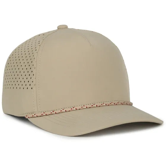 Outdoor Cap 551PF Performance Trucker Cap – High Crown Structured Hat with UPF 50+, Perforated Back Panels & Moisture-Wicking Sweatband