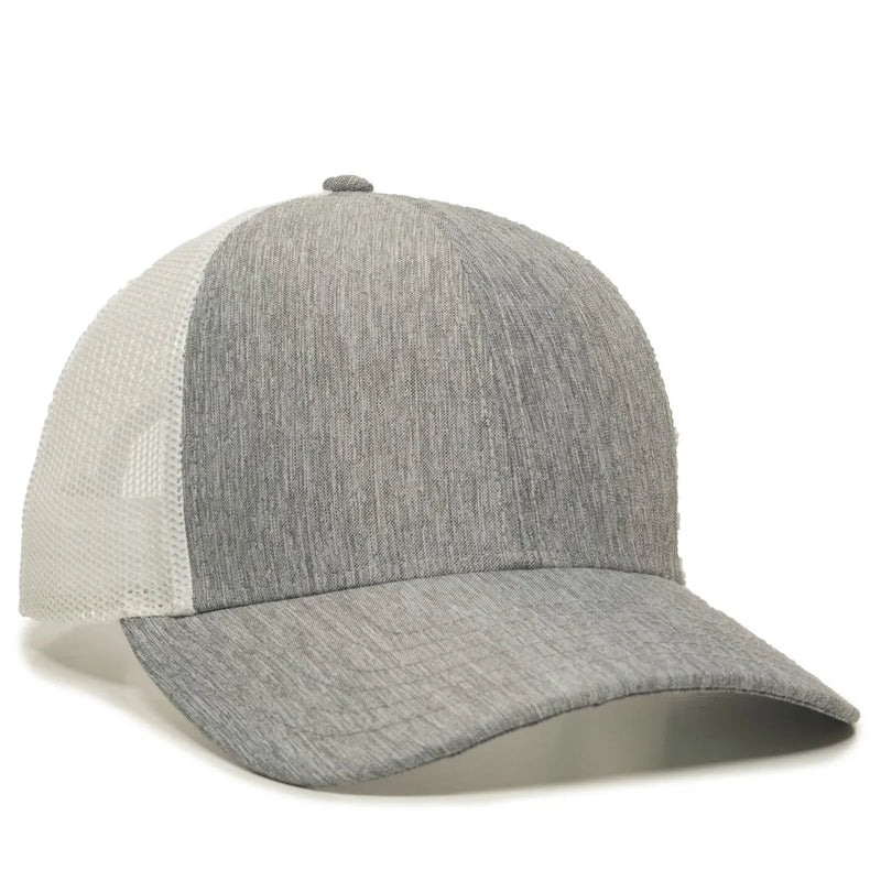 Outdoor Cap OC770 Premium Low Profile Trucker Cap – Pro Round Crown Structured Hat with Mesh Back Panels