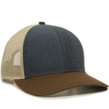 Outdoor Cap OC770 Premium Low Profile Trucker Cap – Pro Round Crown Structured Hat with Mesh Back Panels