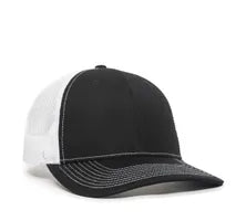 Outdoor Cap OC771V – Pro‑Round Structured Mesh‑Back Cap with Slight Pre‑Curved Visor
