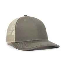 Outdoor Cap OC771V – Pro‑Round Structured Mesh‑Back Cap with Slight Pre‑Curved Visor