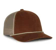 Outdoor Cap OCCORDM – Pro‑Round Structured Mesh‑Back Cap with Corduroy Front Panels