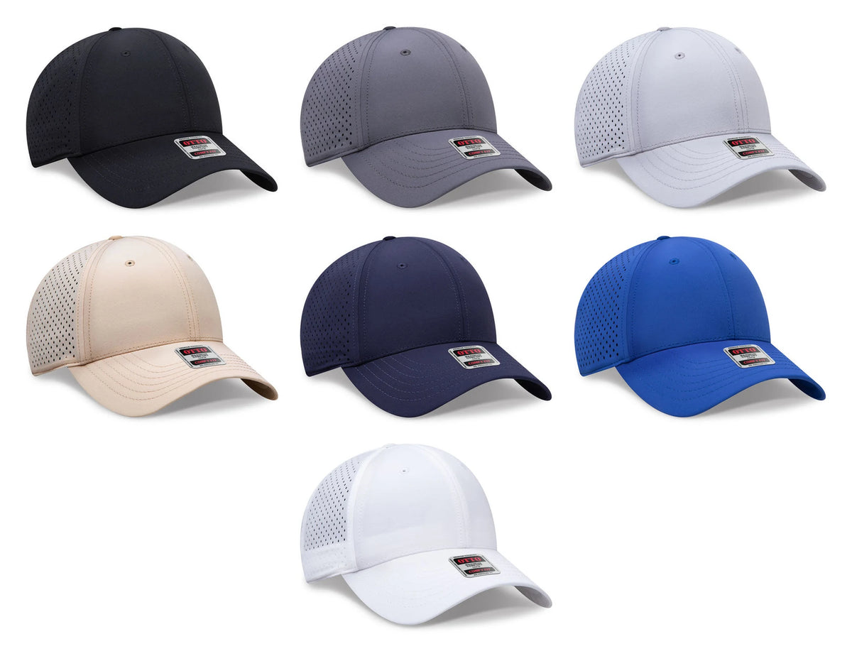 OTTO CAP® 19-5 - OTTO COMFY FIT® 6 Panel Low Profile Perforated Cap