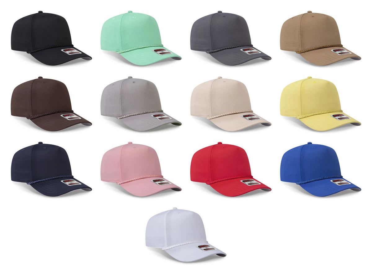 OTTO CAP® 31-068 - 5 Panel Mid Profile Baseball Cap