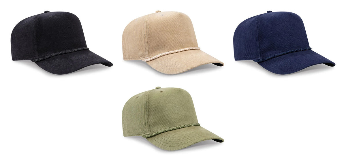OTTO CAP® 31-2 - 5 Panel Mid Profile Corduroy Baseball Cap