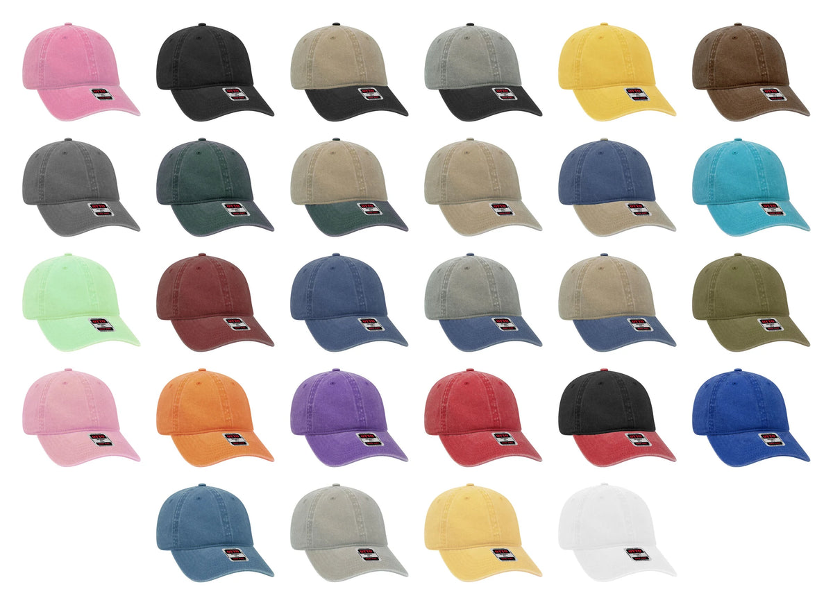 OTTO CAP 18-202 -  6 Panel Low Profile Dad Hat