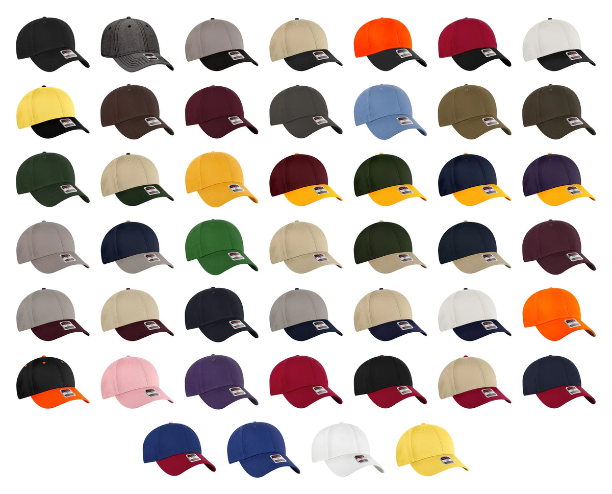 OTTO CAP® 19-536 - 6 Panel Low Profile Baseball Cap