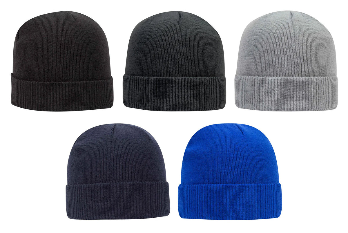 OTTO CAP® 82-1238 - 12" Classic Knit Beanie w/ Rib Knit Cuff