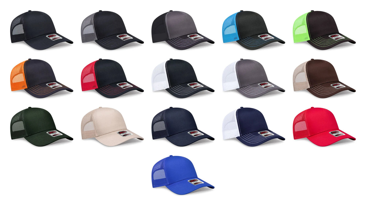OTTO CAP® 102-664 - 5 Panel Low Profile Mesh Back Trucker Hat